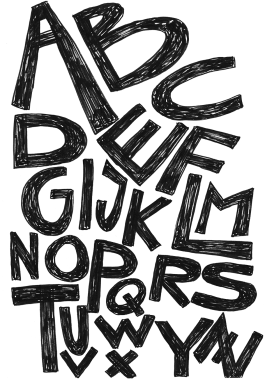 Handlettering Buchstabenkomposition von Natalie Gaspar 