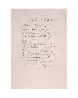 Kalligrafie Natalie Gaspar für den Film Johannes Brahms – die Pranke des Löwen 