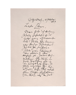 Kalligrafie Natalie Gaspar für den Film Johannes Brahms – die Pranke des Löwen 