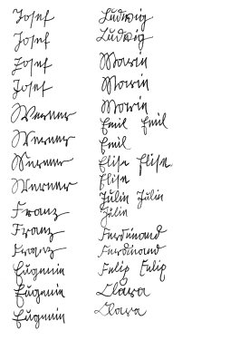 Kalligrafie Natalie Gaspar für den Film Johannes Brahms – die Pranke des Löwen 